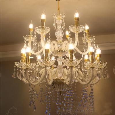 China Home Fixture Hanging Ceiling Hotel Decor Living Room Crystal Chandelier Luxury Bedroom Lighting Wedding Gold Color Led Ceiling Lamp for sale