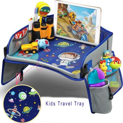 China Kids Travel Tray Folding Kids Travel Tray for Toddler Car Seat Organizer Kids Lap Desk Tray for sale