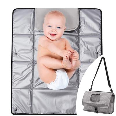 China New Arrival Water Resistant Diaper Pad Foldable Waterproof Baby Diaper Pad Travel Station Changing Mat for sale