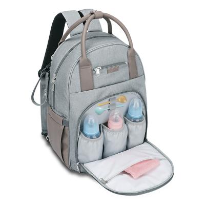 China With Diaper Crib Mummy Baby Diaper Bag Backpack Multifunctional Mommy Baby Bag Backpack With Changing Mat for sale