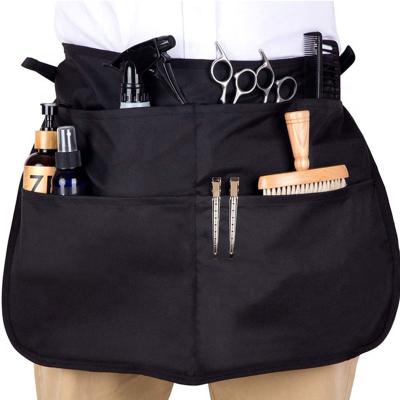 China 100% Eco-friendly Custom Barber Apron Stylist Cosmetology Tool Apron Tool Belt Hairdressing Aprons for sale