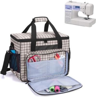 China 100% Eco-friendly Tote Bag Sewing Machine Carry Bag Travel Sewing Machine Bag for sale