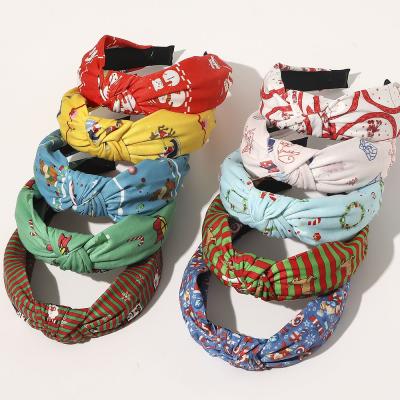 China Wholesale Women's Fashion Headband RARA Christmas Hair Accessories Christmas Knot Hair Circle Headband For Party Festival for sale