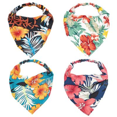 China Wholesale Floral Print Elastic Triangle Summer Headband RARA Women's Headband Fashion Wrap Scarf Headband for sale