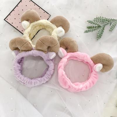 China New Fashion Women's Headband RARA Style Korean Cute Cartoon Hairband Wash Face Makeup Elastic Hairband For Women Girls for sale