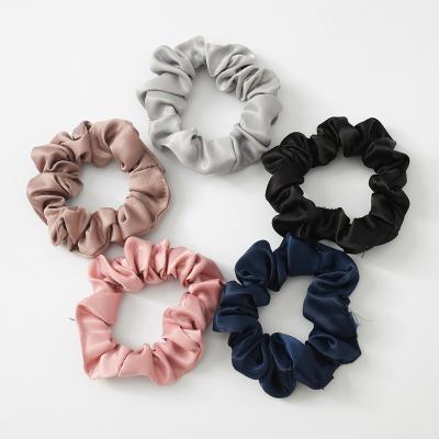 China Wholesale RARA Hair Scrunchies Satin Hair Scrunchies Tie Ponytail Women Solid Silk Cheap Oversized Elastic Hair Scrunchies Hair Scrunchie for sale