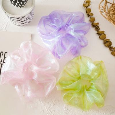 China New Arrival Large Hair Scrunchies Organza Mermaid Sparkle Bling Hair Scrunchies RARA Hair Scrunchies for Women and Girls for sale