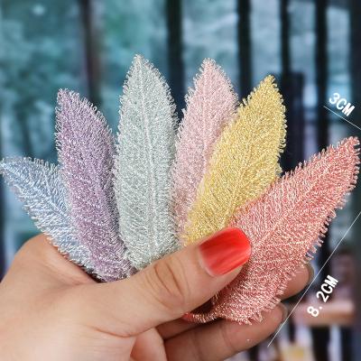 China Hot Selling Ins Cloth RARA Fashion Wholesale Hair Accessories Cute Soft Leaf Design Hair Clips Hair Pins For Girls for sale