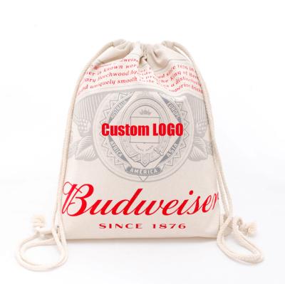 China BIODEGRADABLE Canvas Cotton Drawstring Shoe Bags Tote Custom Dust Bag for Handbag, Shoes, Cloth Tote Bag for sale