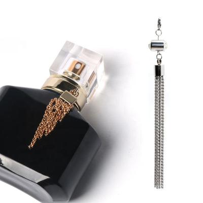 China Bottles Perfume Bottle Accessories Decorative Metal Tassel Pendant for sale