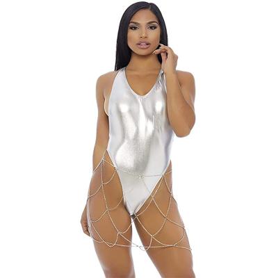 China Breathable Fashion Bling Shiny Scales Lace Up Swimwear Swimsuit Bikini One Piece Set Swimwear for sale