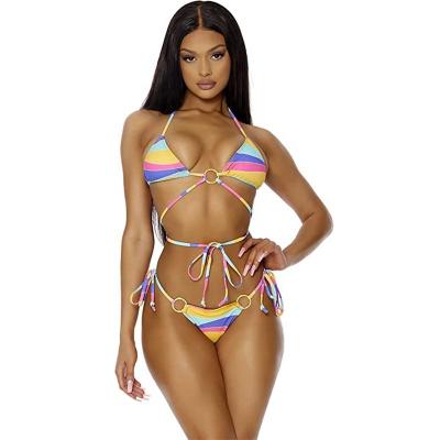 China Sexy Breathable Floral Print One Piece Bikinis Bandage Swimwear Push Up Swimwear for sale