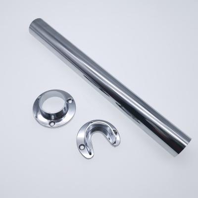 China Contemporary 32mm Chrome Wardrobe Tube / Hanging Rod / Wardrobe Fittings for sale