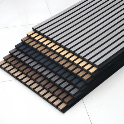 China Modern Akupanel Natural Veneer Oak Acoustic Panels Slat Wooden Wool Slatted Decorative Acoustic Wood Wall Panel for sale