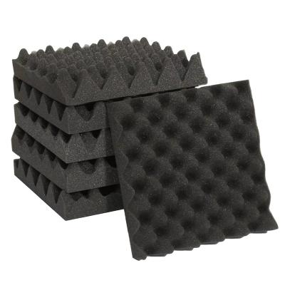 China Modern 12 Pack 50Cm X 50Cm Soundproofing Sound Absorbing Proof Wall Tv Studio Sound Pyramid Foam Acoustic Panels for sale