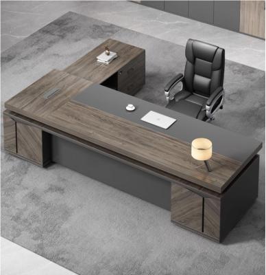 China Hot Sale Modern Design Office Furniture Convertible Luxury Modular Executive Desk Wooden Table For President for sale