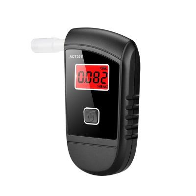 China OEM LCD Digital Display Portable Breath Alcohol Tester Breathalyzer ACT518 for sale