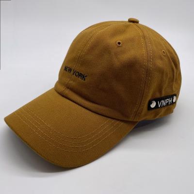 China COMMON Custom Wholesale Premium Custom Cotton Logo Embroidery Logo OEM Quality Baseball Dad Hat Unstructured Hat for sale