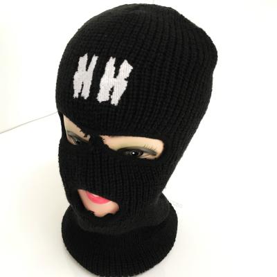 China Wholesale Custom Logo Knit Skin Hood 3 Hole JOINT Motorcycle Cotton Winter Balaclava Bandana Ski Mask for sale