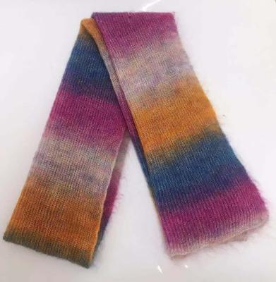 China Long 2020 New Arrival Premium Quality Mixed Colors Warm Nylon Mohair Wool Winter Scarf for sale