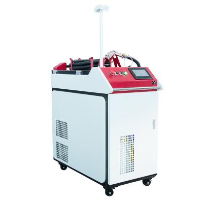 China Hot sale 2000W fast speed 5 in 1 fiber laser welding cleaning cutting machine with small machine body can move easily for sale