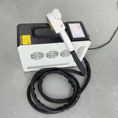 China Portable 200w 300w 500w 1000w Pulsed Laser Cleaning Machine for Wood Paint Stone Metal Laser Cleaner Retail Essential for sale