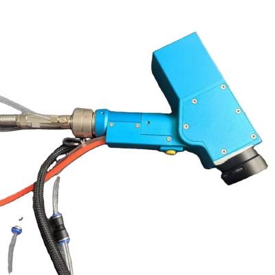 China Portable and Lightweight Fiber Laser Hand-held Cleaning Head for Removing Rust Paint Stains Laser Cutting Spare Parts for sale