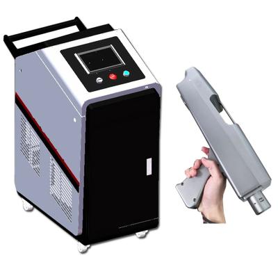 China Portable Laser Cleaning Machine for Rust Removal on Oil Petrol Stainless Steel MAX Metal Head Steel Portable Surface for sale