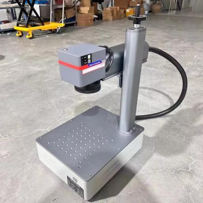 China High Speed and Precision 20W 30W Mini Portable Fiber Laser Engraving Machine for Metal Plastic Pen Gold Silver Jewelry for sale