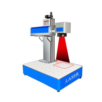 China Gantry Type Configuration 20W 30W 50W Raycus Metal Stainless Steel Fiber Laser Marking Machine for Printing Shops for sale