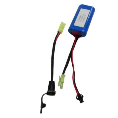 China 7,4 V 18650 Kinderspielzeugautobatterie 2000 mAh mit SM-2P-Anschluss zu verkaufen