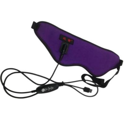 China Adjustable Heated Eye Mask 5V USB Controlled Temperature Sleeping Eye Mask for sale