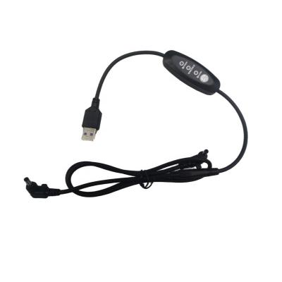 China Cabo USB DC preto de três velocidades com conector de três marchas à venda