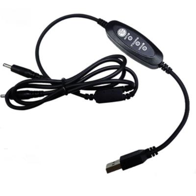 China Laagspanning USB DC-kabel 13 cm USB-stroomschakelaarkabel met rechte hoek Te koop