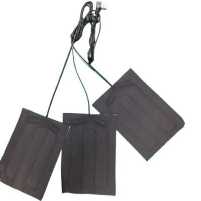 China Kleding op maat Verwarmingsplaten 3pcs Waterdicht Flexibel Elektrisch plaatje maat 12x18cm Te koop