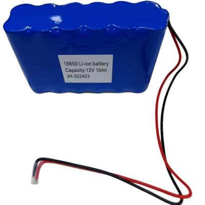 China Custom Battery Pack 12V 10Ah 18650 3cells in series 4 in parallel en venta