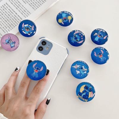 China Universal Accessories Custom Adjustable Silicone PVC Phone Socket UP Grip Stand Cartoon Sockets Mobile Phone Holders for sale