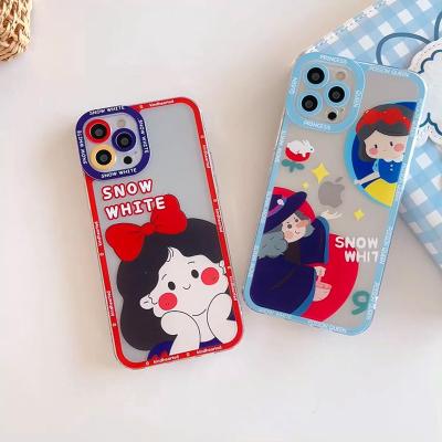 China Shockproof NS Style Customized Cute Transparent Clear Silicone TPU Phone Case For iPhone 13 12 Mini 11 Pro XS Max X XR 7 8 Plus Cover Coque for sale