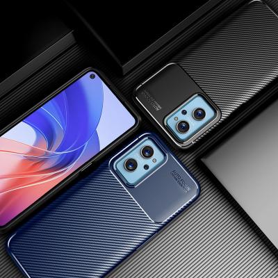 China Shockproof TPU Skin Silicone Carbon Fiber Back Cover Phone Case For Realme 9i 9 pro plus for sale