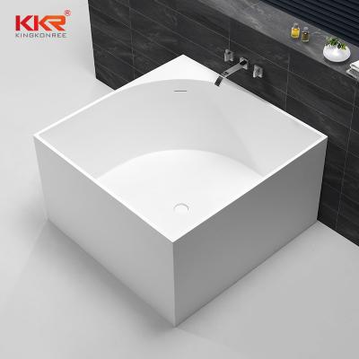 China soft & Mini Smooth Freestanding Bathtub Small Space Free Used Solid Outdoor Bathtub for sale