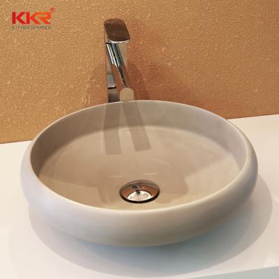 China soft & Soft Bowl Wash Basin Hand Sink Small Oval Sinks Matte White Color for sale