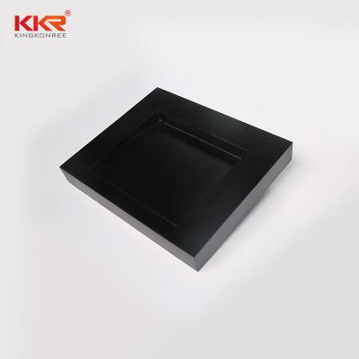 China soft & Basin Sink Acrylic Resin Stone Wash Sink Smooth Rectangular Above Counter Ramp Handrail Sink for sale