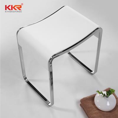 China soft & Sleek Bath Stool Shower Stool Square Bathroom Stool For Adults for sale