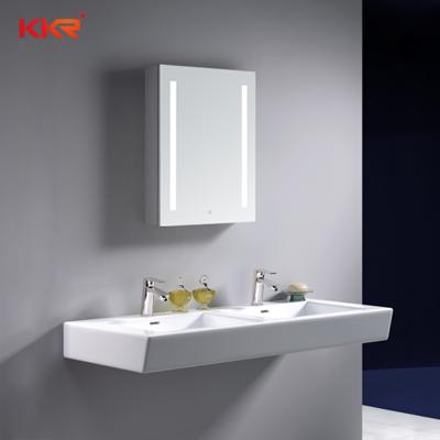 China KKR Modern Factory Customized Living Room Bathroom Large Vanity Mirror Backlit Modern Luxury Ware Vanity Cabinet With Warm LED Light for sale