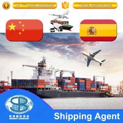 China Shenzhen Guangzhou Zhejiang Qingdao Xiamen China Sea Freight Forwarder Freight Rates To Spain Barcelona Madrid Valencia Bilba for sale