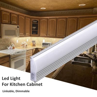 China 120V 110V Modern Aluminum Housing Wardrobe Led Dimmable Linear Kitchen Lighting Under Cabinet Cabinet Light for sale