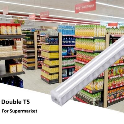 China Warehouse / Stores / Workshop Supermarket Mall Shops 2ft 4ft Double T5 Tube Indoor Integrated Linkable Led Light 8ft 8ft for sale