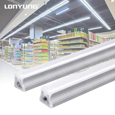 China LONYUNG 1.2m 2ft 4ft 1.2m 2ft 4ft Linear Aluminum Indoor Custom Linkable 5000k Integrated 18w t8 fixture led tube light for sale