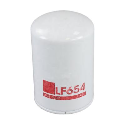 China PU& Filter Paper Oil Filter For Fleetguard Cummins LF654 Filters For Diesel Generators Parts for sale