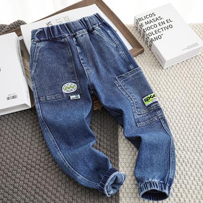 China Breathable Fashion Simple Baby Boy Pants Jeans Cotton Jeans For Spring Children's Denim Trousers Kids Pants for sale